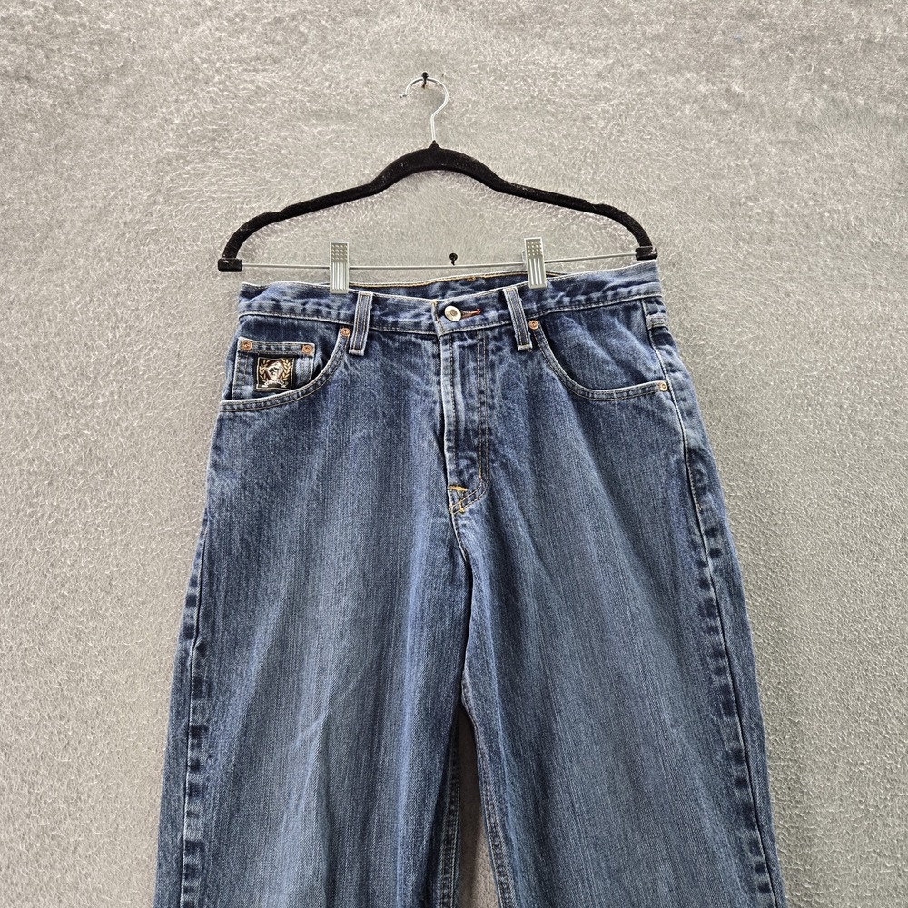 Cinch Men Jeans 30X30 Blue Denim Black Label 002 Rigid Cowboy Taper 28" Inseam - Picture 5 of 11